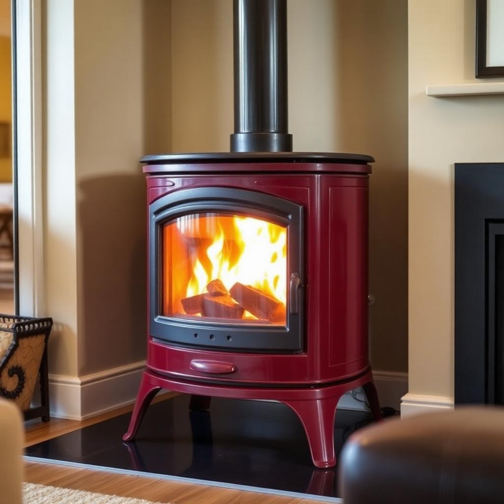 Kachle Bella Thalia červené 5,4 kW